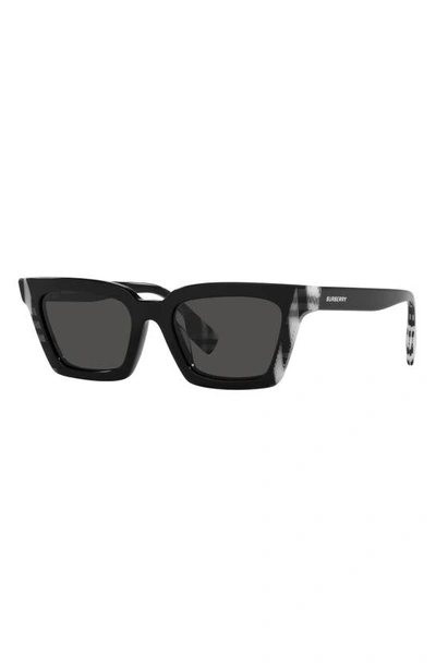 Burberry Briar 52mm Square Sunglasses In Dark Grey