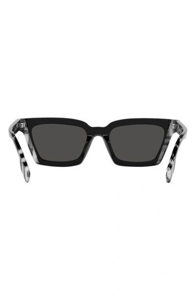 Shop Burberry Briar 52mm Square Sunglasses In Dark Grey