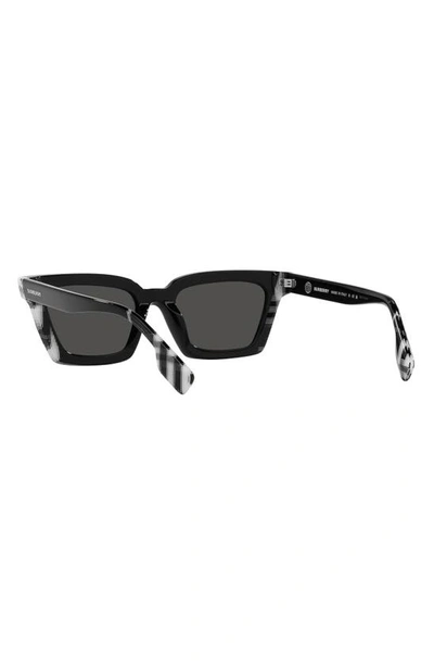 Shop Burberry Briar 52mm Square Sunglasses In Dark Grey