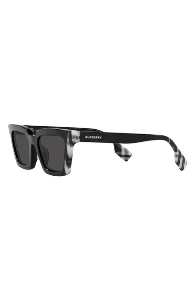 Burberry Briar 52mm Square Sunglasses In Dark Grey