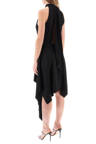 Shop Stella Mccartney Asymmetrical Dress With Halterneck