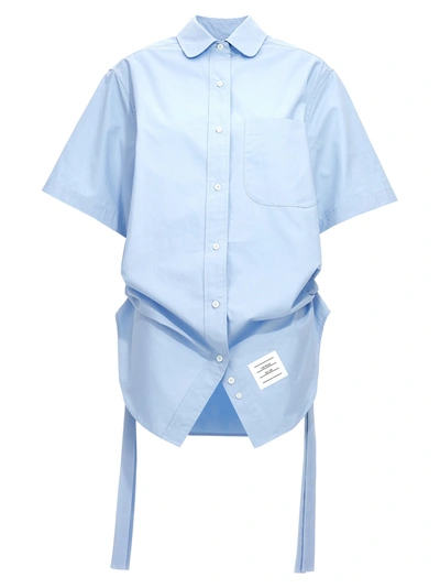 Shop Thom Browne Shirt Dress Dresses Light Blue