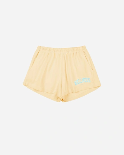 Shop Sporty And Rich Wellness Ivy Disco Shorts In Brown