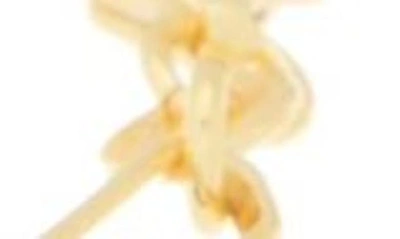 Meshmerise Diamond Paperclip Link Bangle Bracelet In Yellow