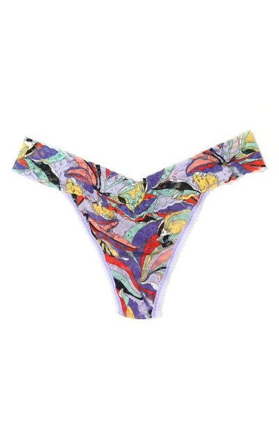 Shop Hanky Panky Daily Lace™ Print Original Rise Thong In Summer Solstice