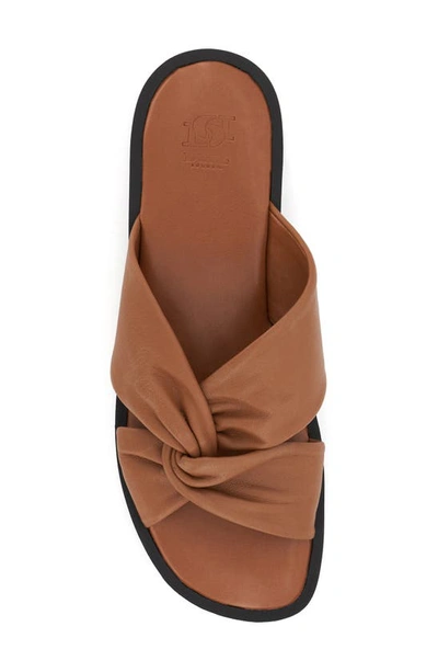 Dune London Lizo Platform Slide Sandal In Tan