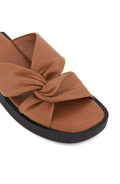 Shop Dune London Lizo Platform Slide Sandal In Tan
