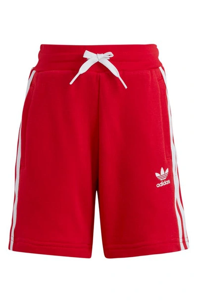 Shop Adidas Originals Kids' Adicolor Graphic T-shirt & Shorts Set In Better Scarlet