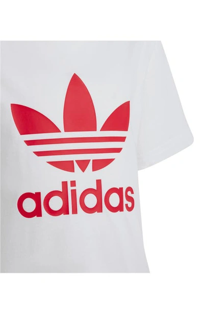 Shop Adidas Originals Kids' Adicolor Graphic T-shirt & Shorts Set In Better Scarlet