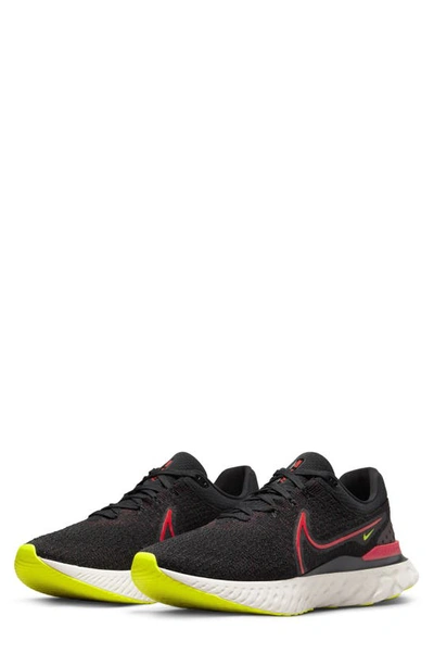 Nike React Infinity Run Flyknit 3 Running Shoe In Black/siren Red | ModeSens