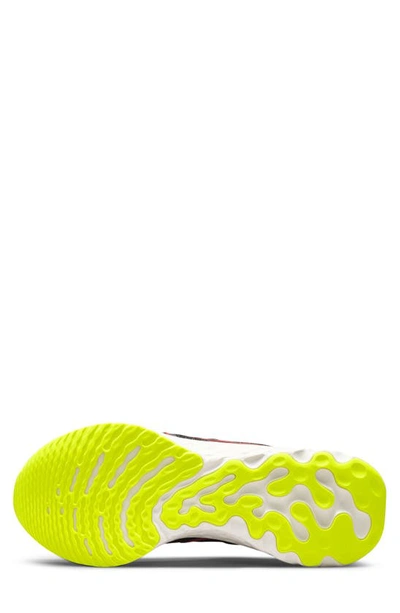 Nike React Infinity Run Flyknit 3 Running Shoe In Black/ Siren Red/ Volt