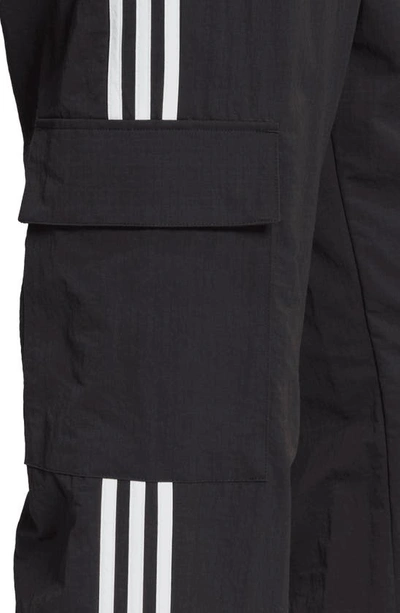 Shop Adidas Originals 3-stripes Cargo Pants In Black