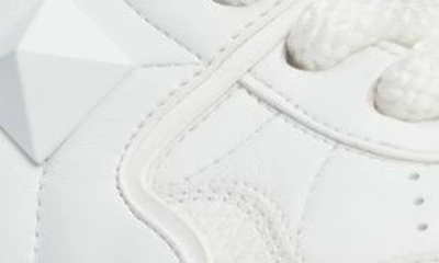 Valentino Garavani Mens White One Stud Xl Chunky-sole Leather Low-top Trainers In 0bo-bianco