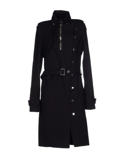 Anthony Vaccarello Belted Coats In Black
