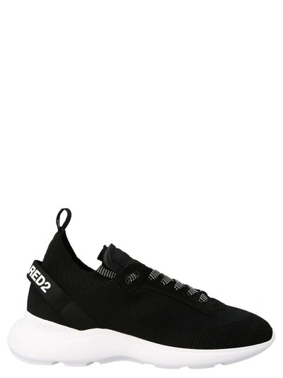 Shop Dsquared2 Fly Sneakers In White/black