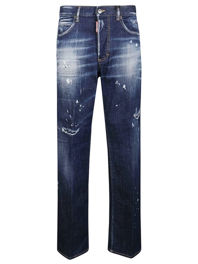 Shop Dsquared2 San Diego Jeans In Blue Navy