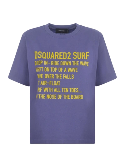 Shop Dsquared2 T-shirt  In Cotton In Viola