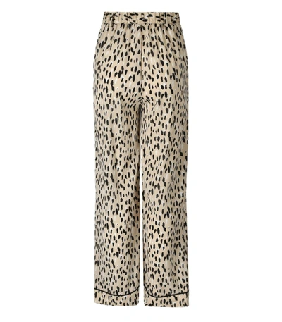 Shop Weili Zheng Beige Spotted Trousers