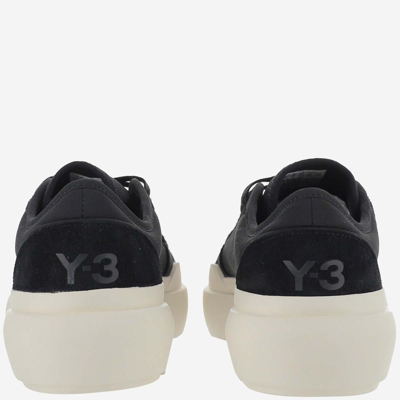 Shop Y-3 Sneakers  Ajatu Court Low In Nero