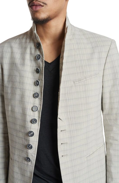 Shop John Varvatos Slim Fit Linen Blend Jacket In Ash