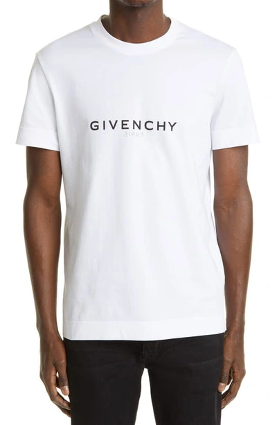Givenchy Paris Reverse Slim Fit T-shirt In White | ModeSens