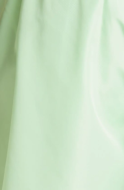 Shop Givenchy Logo Swim Trunks In Mint Green