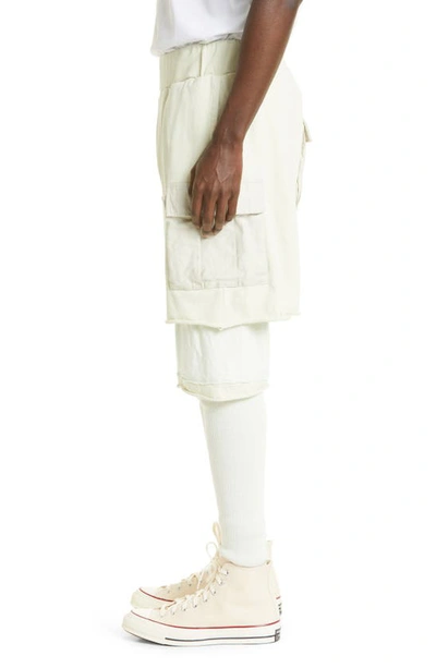 Shop Undercover Layered Knit Pants In Ivory