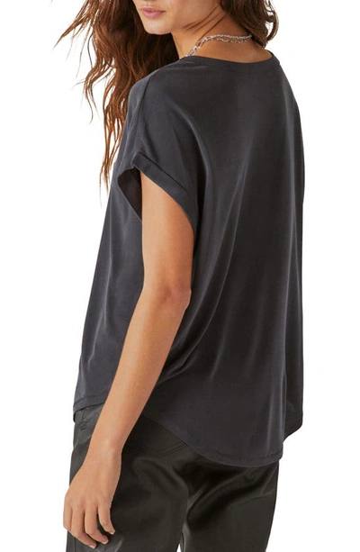 Lucky Brand Sandwash T-shirt In 001 Lucky Black
