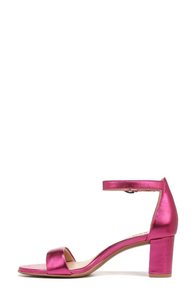 Shop Naturalizer Vera Ankle Strap Sandal In Fuchsia Pink Leather