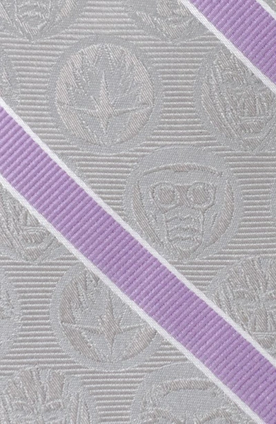 Cufflinks, Inc Guardians Of The Galaxy Stripe Jacquard Silk Tie In Gray