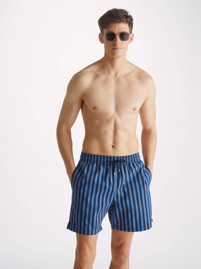 Shop Derek Rose Men's Swim Shorts Bondi 8 Navy