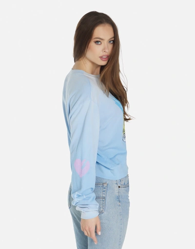 Lauren Moshi Spalding Punk Leopard In Ice Blue Ombre