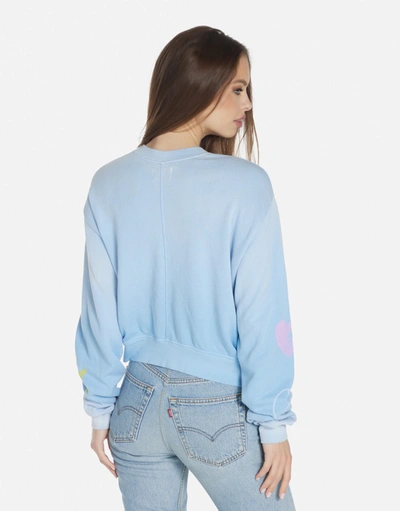Lauren Moshi Spalding Punk Leopard In Ice Blue Ombre