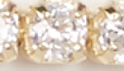 Savvy Cie Jewels Sterling Silver Cz Pull Tennis Bracelet In Yellow