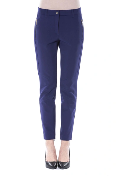 Shop Byblos Blue Polyester Jeans &amp; Women's Pant