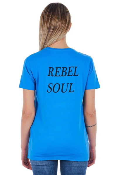 Shop Frankie Morello Light-blue Cotton Tops &amp; Women's T-shirt