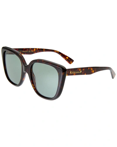 Shop Gucci Women's Gg1169s 54mm Sunglasses In Brown