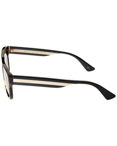 Shop Gucci Men's Gg0341s 56mm Sunglasses In Brown