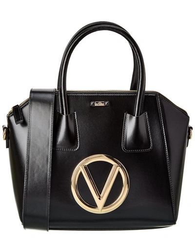 Shop Valentino By Mario Valentino Minimi Forever Leather Satchel In Black