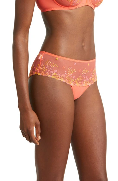 Shop Simone Perele 'delice' Boyshorts In Mango