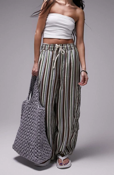 Topshop shop striped trousers