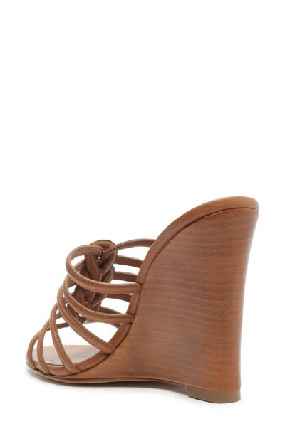 Shop Schutz Octavia Wedge Slide Sandal In New Wood