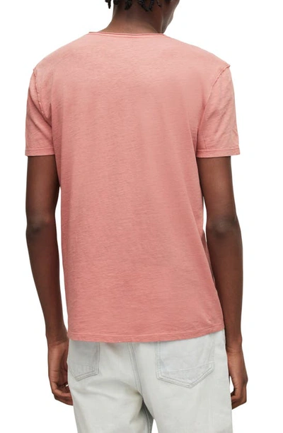 Shop Allsaints Slim Fit Crewneck T-shirt In Salmon Pink