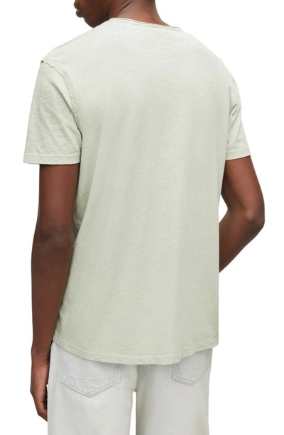 Shop Allsaints Slim Fit Crewneck T-shirt In Calcite Green