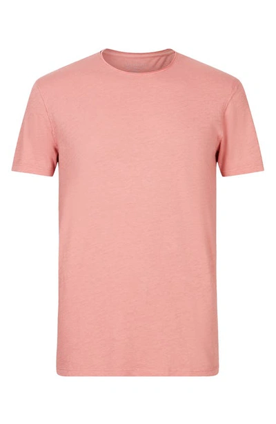 Shop Allsaints Slim Fit Crewneck T-shirt In Salmon Pink