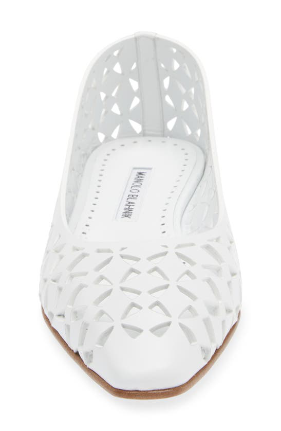 Manolo Blahnik Gelista cut-detail pumps - White