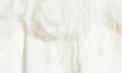 Shop Azalea Wang Feather Bodice Minidress In White