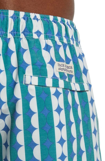 Shop Fair Harbor The Bayberry Swim Trunks In Green Dots