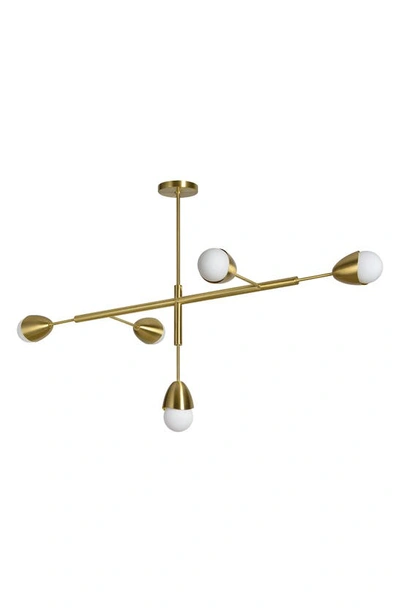 Renwil Naura Ceiling Light Fixture In Satin Brass