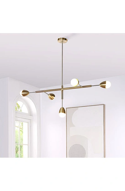 Renwil Naura Ceiling Light Fixture In Satin Brass